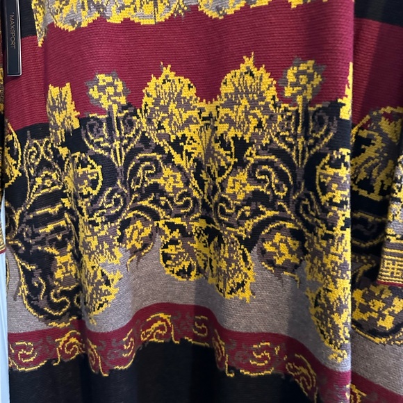 MAXSPORT Sweater/La Cardigan/ color Blac red gold red - Picture 6 of 9